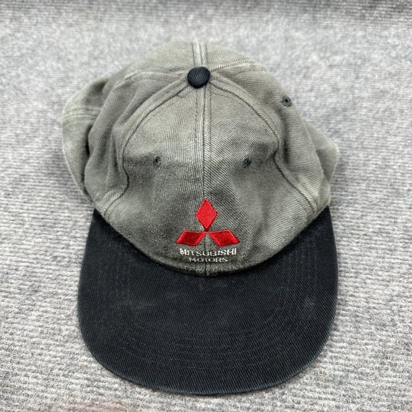 Mitsubishi Motors Hat Cap One Size Adjustable Green Black Cars Casual Streetwear - Picture 3 of 11